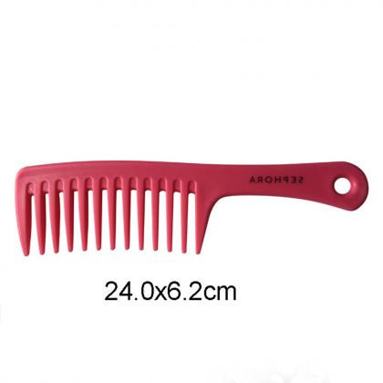 plastic wide tooth detangling hair comb
