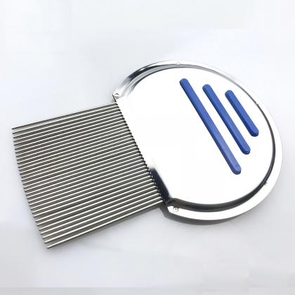 aluminium metal stainless steel lice comb