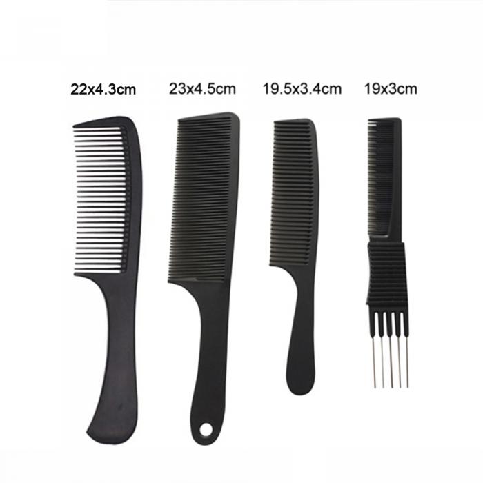 salon use hair products carbon comb heat-resisting hair cutting barber comb