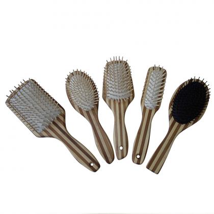 cushion scalp massage bamboo hair brush