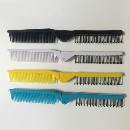 personalized travel hotel hair comb foldable folding comb