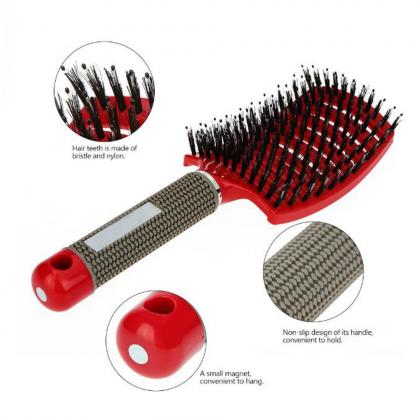 Israel antistatic with magnet boar bristle professional curve hair brush