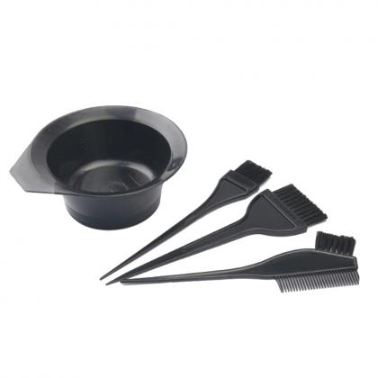hair salon equipment plastic mixing bowl and dyeing tinting brush