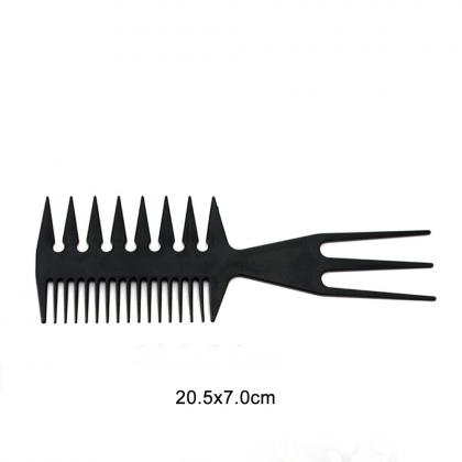 two sides plastic hair comb