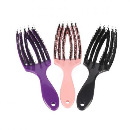 detangling hair brush,detangler vent hair brush,boar bristle curve hair brush professional quick dry hair brush