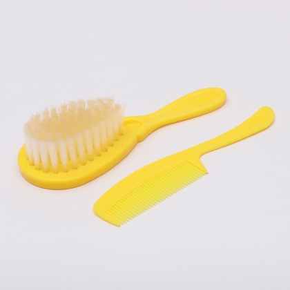 kids baby mini plastic comb hair brush set with soft bristle