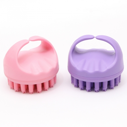 massage shampoo brush silicone clean scalp shower comb beauty salon tool