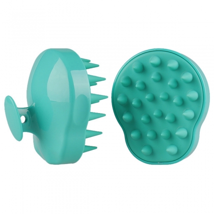 massage shampoo hair brush silicone clean scalp shower comb