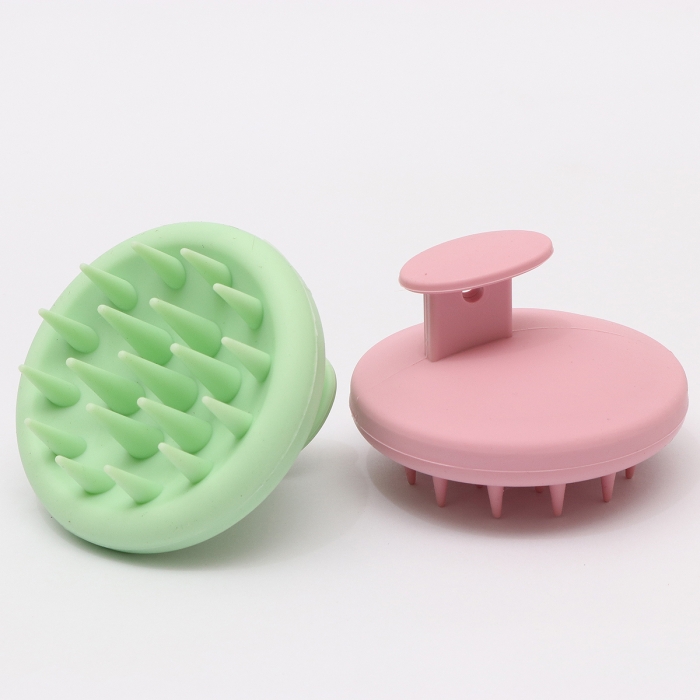 massage shampoo hair brush silicone clean scalp shower comb